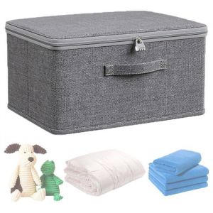 Boite Rangement 40*30*21CM Boite Fermeture a Clef Boite a Medicament Rangement Boite Medicaments Bo&icirc;Tes de Rangement Avec Couvercle