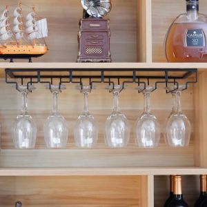 L60CM Porte-Verre En Fer Viyiduo&reg; Rangement Support Verre &agrave; Pied Coupe Casier &agrave; Vin - Pour 12-18 Verres