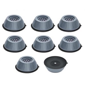 Pieds anti-vibrations - INF - 8-pack - Gris - Pour lave-linge et sèche-linge - Protection du sol