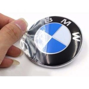 Badge embl&egrave;me - BMW - 82mm - M&eacute;tal - 2 &eacute;pingles - Remplacement voiture
