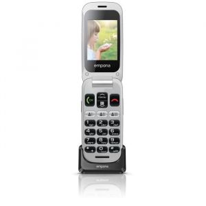 Téléphone portable à clapet pour séniors Emporia V200 noir