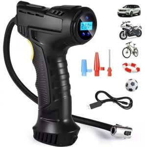 Gonfleur Pneus sans Fil langtu Compresseur dair Portable Pompe Pneu Voiture &Eacute;lectrique Rechargeable avec Lumi&egrave;re et usb