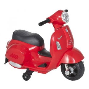 V&eacute;lo &eacute;lectrique pour enfants Vespa avec moteur &eacute;lectrique lumi&egrave;re LED son v&eacute;lo &eacute;lectrique pour enfants de 18 &agrave; 36 mois - Rouge