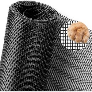 120 x 250cm Rouleau Moustiquaire Fibre Grillage Plastique Maille Ultra Fine Rouleau Toile Moustiquaire DIY Moustiquaire Rouleau