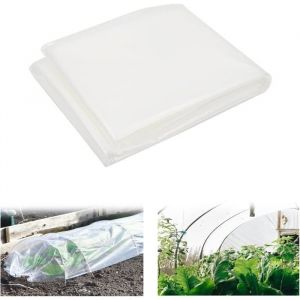 Bache pour Serre Film de Serre Transparent pour Serre de Jardinage Tunnel en polyéthylène (2 x 6m)