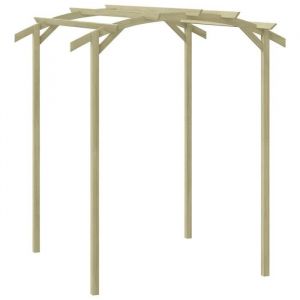 (Vert)Arche de jardin arche &agrave; rosiers Pergola Contemporain - 180x197x210 cm Bois de pin impr&eacute;gn&eacute; 528747