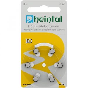 30 Piles auditives A10 - Piles 10 P10 PR70 ZL4 Jaune -145 V - 100 mAh