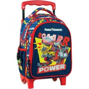 Sac à roulettes maternelle Power Rangers ROAARR 30 CM - Cartable