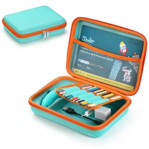 Étui 3D-05 pour Stylo 3Doodler Start+Essentials- Antichoc Étanche- Enfants 3+ -Cyan