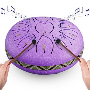 Steel Tongue Drum 6 Pouces 11 Tons D Key Handpan Drum Mini Tambour à Langue Handpan Instrument Percussion Steel Drum Kit