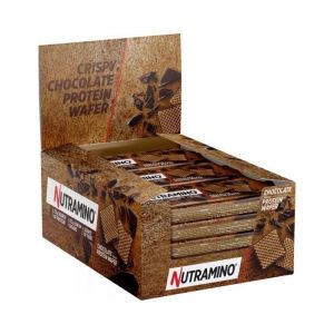 Gaufrettes Prot&eacute;in&eacute;es Nutramino - Protein Wafers - Chocolate Boite de 12