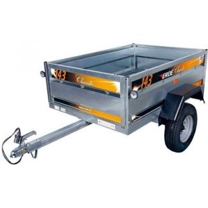 B&acirc;che pour remorque Erd&eacute; mod&egrave;le Classic 143 - Dimensions b&acirc;che : 151cm x 105cm x 12cm - Coloris Gris
