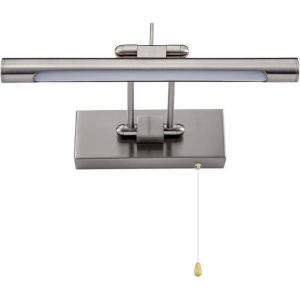 Applique Murale LED pour Salle de Bain avec Interrupteur &agrave; Tirette Miroir R&eacute;glable IP44 4000K 35cm/6w Blanc