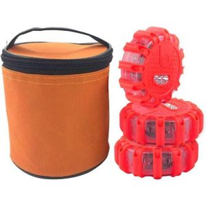 Gyrophare Led Orange PuissantLampe Stroboscopique VoitureGyrophare Tracteur AgricolePlat Gyrophare Led &agrave; Pile Aimant&eacute; Sans Fil