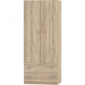 Armoire placard - meuble de rangement coloris Cambrian - Hauteur 180 x Longueur 74 x Profondeur 50 cm