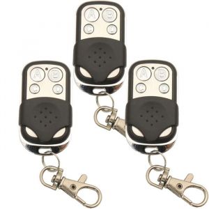 3 pièces 433.92Mhz Universel Copie Sans Fil Télécommande Porte-clés Émetteur RF pour Clone Porte De Garage Ouvre-porte 433Mhz