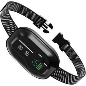 COLLIER ANTI-ABOIEMENT - DISPOSITIF ANTI-ABOIEMENT Collier Anti Aboiement Chien R&eacute;sistance &agrave; L&rsquo;Eau IP67 et D&eacute;tection D&rsquo;aboiement