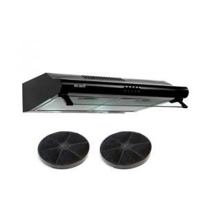 HOTTE CASQUETTE / VISIERE DOUBLE MOTEURS 60 CM - NOIR  BELDEKO