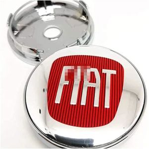 4 pièces car cache-moyeux capuchons de centre pour fiat 500 500l 500x 124 bravo freemont panda punto 60mm jante centre demblème a