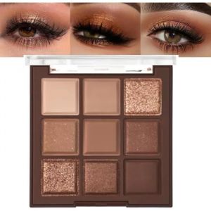 Palette de fards &agrave; paupi&egrave;res marron nude or rose et bronze brun fonc&eacute; palette de fards &agrave; paupi&egrave;res cr&egrave;me hautement pigment&eacute;e 1pc