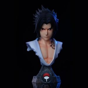 Figurine Buste Naruto Sasuke Uchiwa - PVC de haute qualité - 16 cm - Collection jouet manga anime
