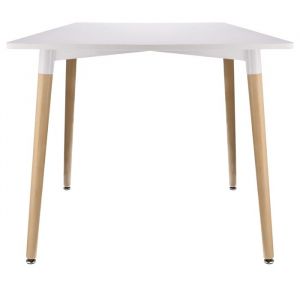 Table carrée blanche moderne pour salon salle à manger cuisine