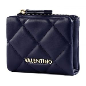 VALENTINO Porte-monnaie bleu fonc&eacute; pour femme - Wallet Blu 251250