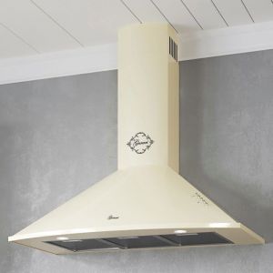 GURARI Hotte murale GCH C 046 BG 9 N  Hotte daspiration 90cm 1000m&sup3;/h  Hotte murale Cr&egrave;me