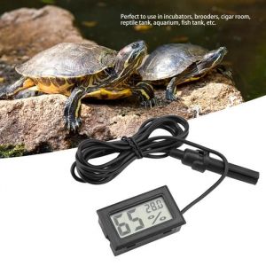 Mini hygromètre 19 * 11 * 06 mètre dhumidité de la température pour couveuses incubateurs