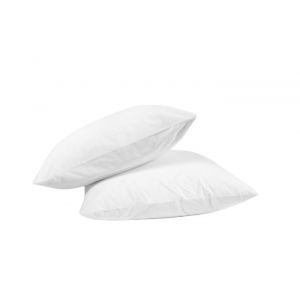 Lot de 2 oreillers moelleux Coton - 60x60 - 400grs - MORTREUX