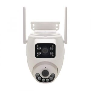 Double Caméra IP de surveillance extérieure KYF - 3MP+3MP - WIFI - Motorisée et rotative PT