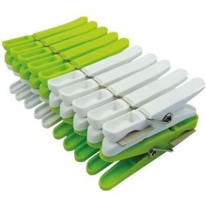 Lot de 20 pinces à linge plastique recyclé - LAGUELLE