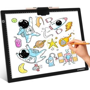 Tablette Lumineuse A3 Ultra-mince Tablette Lumineuse DessinPlanche &agrave; Dessin Lumineuse Pad avec C&acirc;ble USB Pour Animation Esq[31]