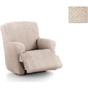 Housse de fauteuil Relax Complet Multi-&eacute;lastique Roque 1 place E00 Ivoire (70-110cm) COMPOSITION : 55% Polyest&egrave;re - 35% Coton - 10%