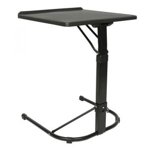 Table Pliante pour Ordinateur Portable Table réglable en Hauteur pour Chambre Salon-Noir43 x 43 x 69cm