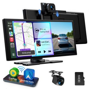 CAMPARK 11.26 Autoradio Carplay Android Auto Dashcam 2.5K+1080P Caméra de recul Écran Tactile/Mirror Link/Bluetooth/GPS/FM