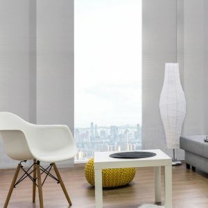 MADECOSTORE Panneau japonais tamisant mesh - Gris - L50 x H250cm