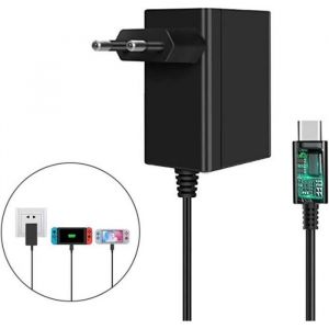 Chargeur mural - Nintendo - Switch - USB Type-C - Noir - 5.0V 2.4A