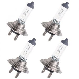 Lot de 4 ampoules H7 pour phares de voiture 24 V 100 W 7500 K Xenon Gaz Halog&egrave;ne Blanc Ampoule Auto Coche Lampe &agrave; quartz