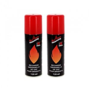 2 bouteilles gaz belflam 120 ml