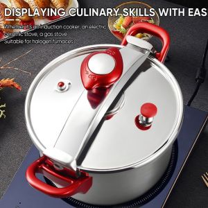 Cocotte minute 3 L - Autocuiseur - &Oslash;21.5 cm - &Eacute;paissi - Antid&eacute;flagrant - inoxydable - Cuisini&egrave;res &agrave; gaz et plaques &agrave; induction