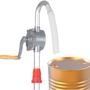 Pompe &agrave; huile manuelle pompe rotative en aluminium pour le transfert de liquides k&eacute;ros&egrave;ne fioul et diesel.