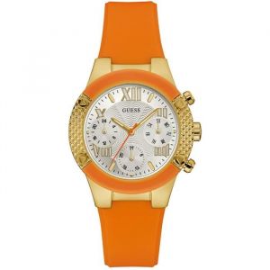 Guess-Montre Multi Dial pour Femmes à movement Quartz en Silicone W0958L1