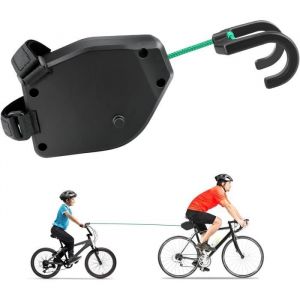 Barre Traction Velo Enfant Tire V&eacute;lo Barre De Remorquage De V&eacute;lo R&eacute;tractable Barre de Traction de 25 m Cable Traction Corde Syst&egrave;me