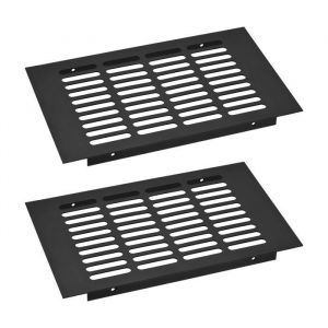 Grille dAération SOURCING MAP 2Pcs 250 x 150 mm Grille de ventilation Rectangulaire en Alliage daluminium pour Armoire Placard