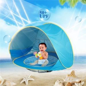 Tente de plage - LUDI - Bébé - Anti-UV UPF 50 - Détachable - Fond étanche