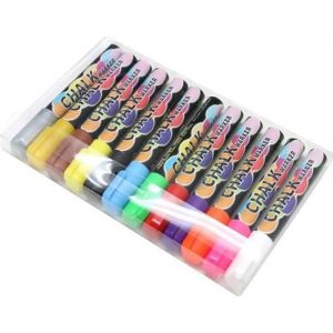 10 pièces Marqueur de craie liquide 6mm pointe de stylo effaçable pour tableau noir en verre panneau fluorescent