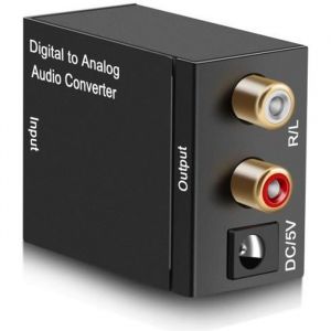 Convertisseur Numérique vers Analogique Audio Adaptateur Coaxial Toslink Audio vers RCA L / R Audio 3.5mm