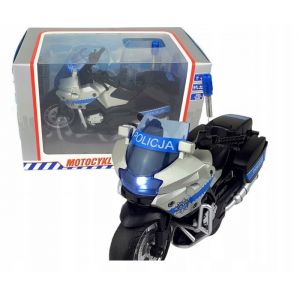 Moto de Police - Hipo - Modèle HKG102 - Lumière et Son - Traction Arrière