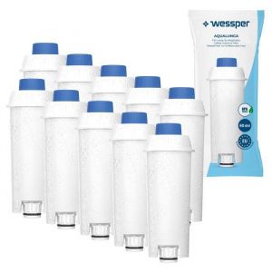10X Wessper Filtre à eau pièces de rechange pour cafetiere DeLonghi Magnifica S ECAM 22.320.SB DeLonghi ECAM 23210W